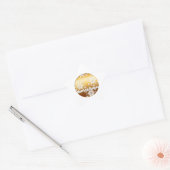 Gold Merry-kerstsnowflakes - Ster Sticker (Envelop)