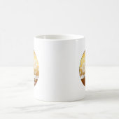 Gold Merry kerstsnowflakes witte Mok (Center)