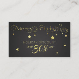 Gold Merry-kerststerren Kortingskaartje