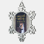 GOLD MERRY & MARRIED | FOTO HOLIDAY ORNAMENT (Rechts)