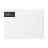 Gold Merry & Married | Vakantielabel (Voorkant)