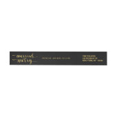 Gold Merry & Married | Vakantielabel (Individueel)
