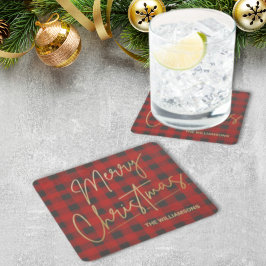 Gold Merry Red Buffalo Kartonnen Onderzetters
