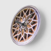 Gold Mesh Alloy Wheel Clock Ronde Klok (Hoek)