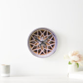 Gold Mesh Alloy Wheel Clock Ronde Klok (Huis)