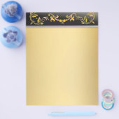 Gold met Gold op zwarte grens decoratieve brochure (Enkel)