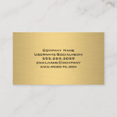 Gold Metal Brush | Makeuppenselen Visitekaartje (Achterkant)