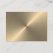 Gold Metal Effect Script Style Gratis Drink Ticket Informatiekaartje (Achterkant)