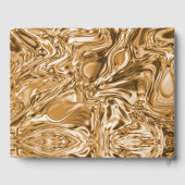 Gold Metal Heart Wedding Gastenboek (Achterkant)