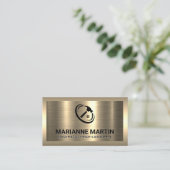 Gold Metal | Home Hammer Logo Business Visitekaartje (Staand voorkant)