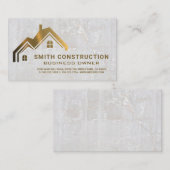 Gold Metal Homes | Steenachtergrond Visitekaartje (Voorkant / Achterkant)