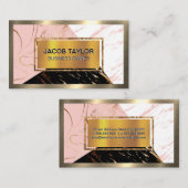 Gold Metal | Kleurenblokmarkering Visitekaartje (Voorkant / Achterkant)