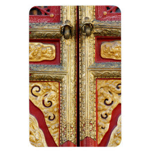 Gold Metal Lace aan de deur Magneet