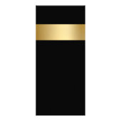 Gold Metal Look Nameplate Rack Kaarten Reclamekaart (Achterkant)