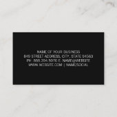 Gold Metal Lux | Gemetalliseerde Stippen Visitekaartje (Achterkant)