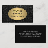 Gold Metal Lux | Gemetalliseerde Stippen Visitekaartje (Voorkant / Achterkant)