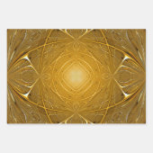 Gold Metal Pattern-ontwerp Inpakpapier Vel (Voorkant 3)