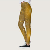 Gold Metal Pattern-ontwerp Leggings (Links)