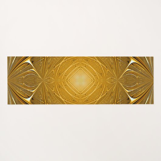 Gold Metal Pattern-ontwerp Yogamat (Achterkant (horizontaal))