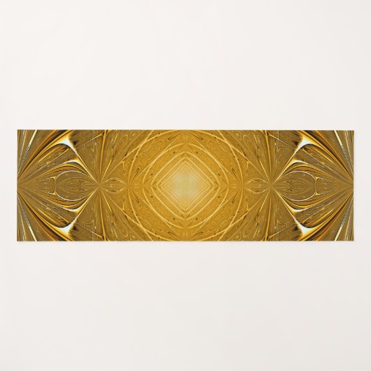 Gold Metal Pattern-ontwerp Yogamat (Voorkant (horizontaal))
