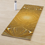 Gold Metal Pattern-ontwerp Yogamat<br><div class="desc">Gold metal fractal abstract geometrisch patroonontwerp.</div>