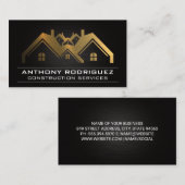 Gold Metal Property Houses Visitekaartje (Voorkant / Achterkant)