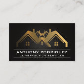 Gold Metal Property Houses Visitekaartje (Voorkant)