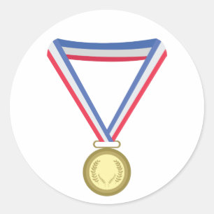 Gold Metal Ronde Sticker