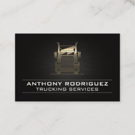 Gold Metal Semi Truck | Stuurprogramma | Logistiek Visitekaartje