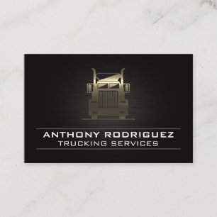 Gold Metal Semi Truck   Stuurprogramma   Logistiek Visitekaartje