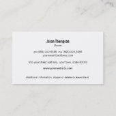 Gold Metal Shield Logo Monogram Auto Body Repair Visitekaartje (Achterkant)