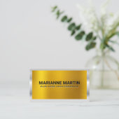 Gold Metal Shine | Zilveren grens Visitekaartje (Staand voorkant)