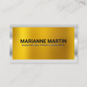 Gold Metal Shine | Zilveren grens Visitekaartje (Voorkant)