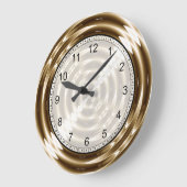 Gold Metal Spiral Grote Klok (Hoek)
