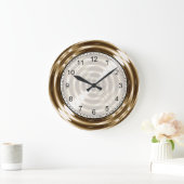 Gold Metal Spiral Grote Klok (Huis)
