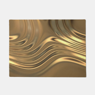 Gold Metal Swirling Design Deurmat