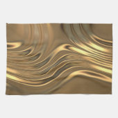 Gold Metal Swirling Design Theedoek (Horizontaal)