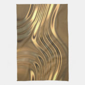 Gold Metal Swirling Design Theedoek (Verticaal)
