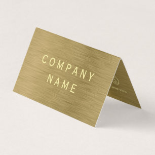 Gold Metal Texture Double Loyalty Visitekaartje