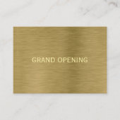 Gold Metal Texture Grand Opening Ceremony Kaart Visitekaartje (Voorkant)