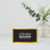 Gold Metal Trim Visitekaartje (Staand voorkant)