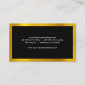 Gold Metal Trim Visitekaartje (Achterkant)