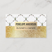 Gold Metal | Ventilator Bohemian Pattern | Textuur Visitekaartje (Voorkant)