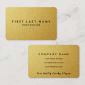 GOLD METAL VISITEKAARTJE (Voorkant / Achterkant)