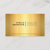 Gold Metal Visitekaartje (Achterkant)