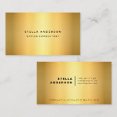 Gold Metal Visitekaartje (Voorkant / Achterkant)