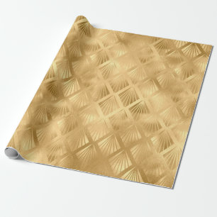 Gold Metallic Abstracte elegante moderne cadeau Cadeaupapier