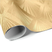 Gold Metallic Abstracte elegante moderne cadeau Cadeaupapier (Rol Hoek)