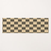 Gold Metallic Abstracte mandje weve legant Yogamat (Voorkant (horizontaal))