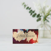 Gold Metallic Art geborgen Visitekaartje (Staand voorkant)